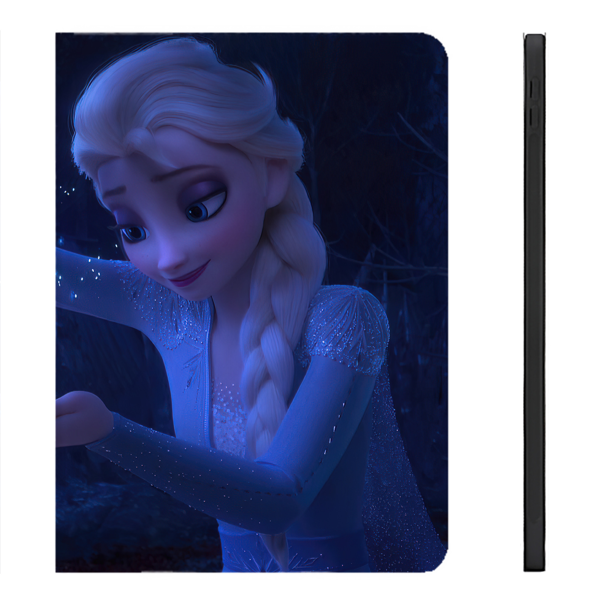 （画像用） アナと雪の女王 アンナ エルサ Frozen Anna Elsa IPadケース ペンホルダー付き ブックスタイルデザイン